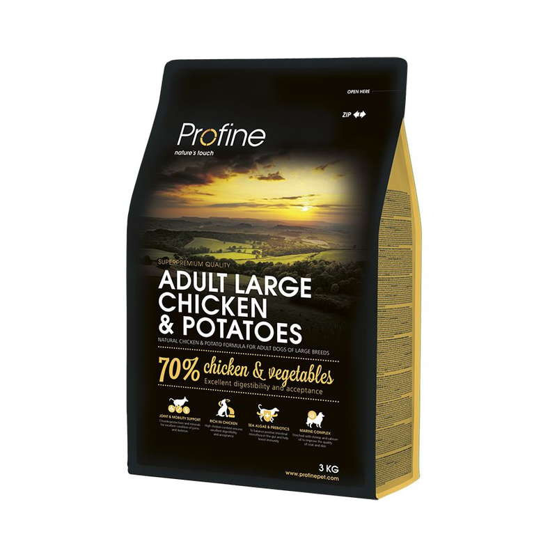 Profine (Профайн) Adult Large Breed Chicken&Potatoes - Сухой корм для собак крупных пород с курицей и картофелем - Фото 2