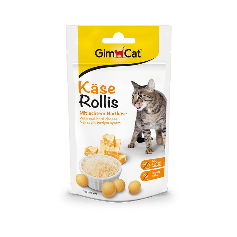 Gimcat (джимКэт) Kase-Rollis - Общеукрепляющий комплекс для котов с сыром