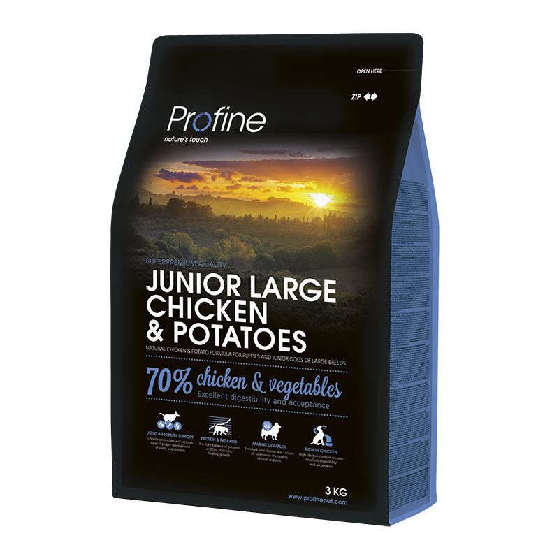 Profine (Профайн) Junior Large Breed Chicken&Potatoes - Сухой корм для молодых собак крупных пород с курицей и картофелем - Фото 2