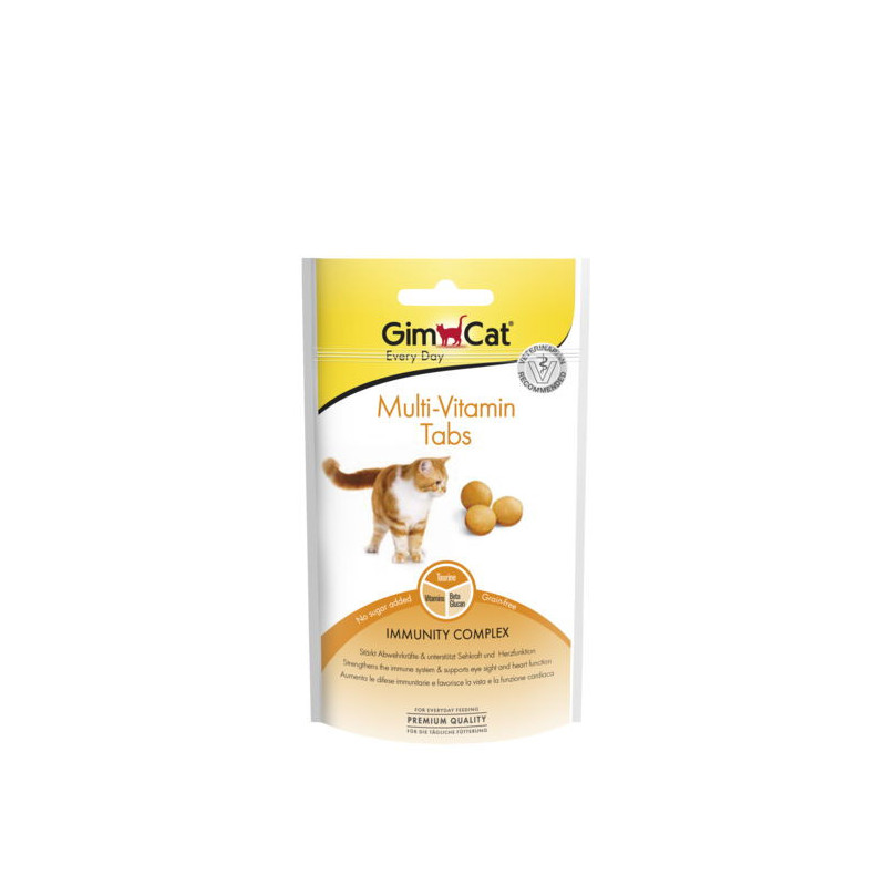 GimCat (ДжимКэт) Every Day Multi-Vitamin Tabs - Таблетки для взрослых котов и кошек "Мультивитамин"