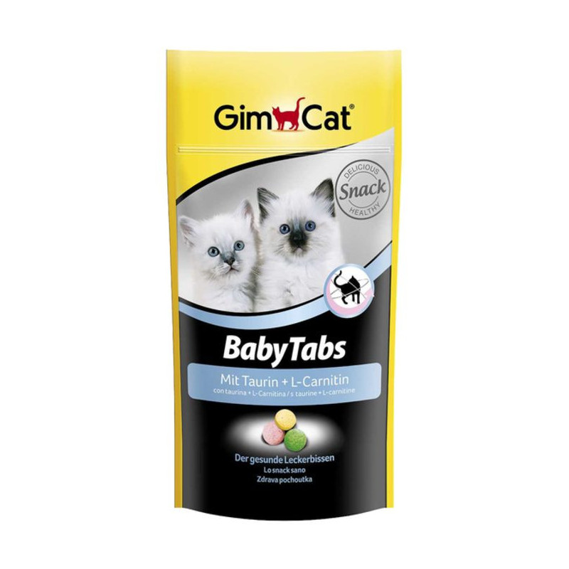 Gimcat (ДжимКэт) Baby Tabs - Витамины с фруктами, морскими водорослями, таурином и L-карнитином для котят